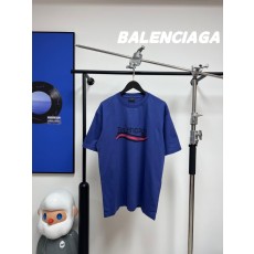 [BALENCIAGA] 발렌시아가 23SS 핸드 드로운 웨이브 로고 반팔티