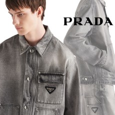 [PRADA] 23FW 프라다 데님 블루종 재킷 -해외배송-