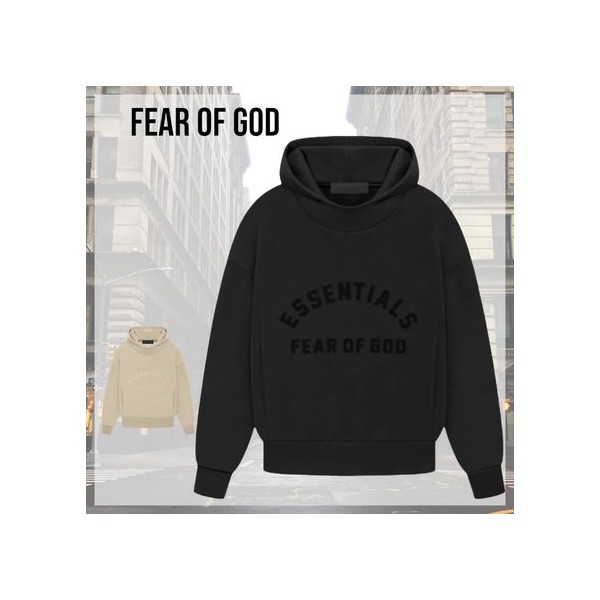 피어오브갓 23FW FOG 에센셜 고무패치 오버 기모 후디 - 2 Color-레플리카 사이트 쇼핑몰