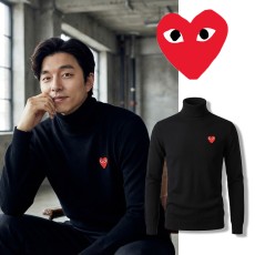 꼼데가르송 폴 캐시 폴라 니트 - 블랙