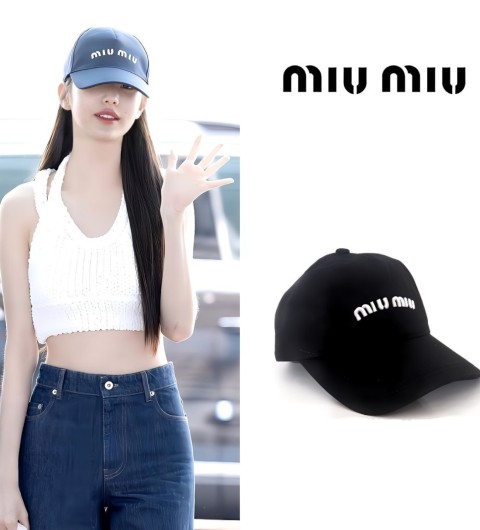 미우미우 로고 볼캡