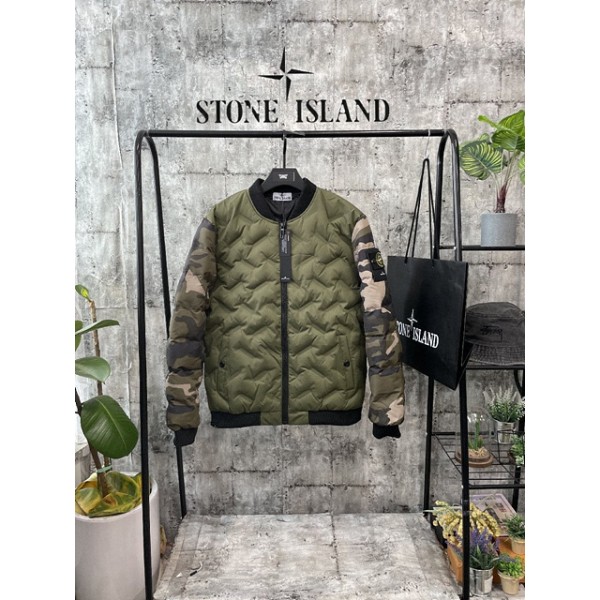 스톤아일랜드 카모배색 패딩점퍼 (2color)-레플리카 사이트 쇼핑몰