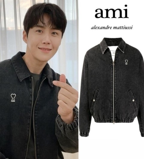 AMI 아미 흑청 데님 자켓