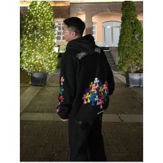 크롬하츠 멀티 컬러 세메터리 크로스 풀오버 후드티 - 2 Color