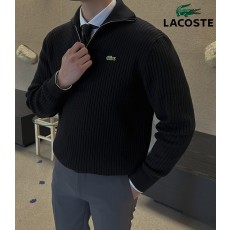 라코스테 캐시 골지 반집업 니트 (4color) -19394