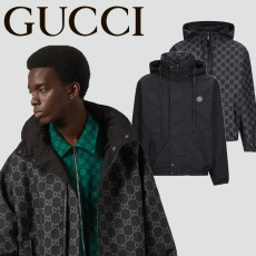 [GUCCI] 2024SS 구찌 리버서블 GG 립스탑 나일론 양면 자켓