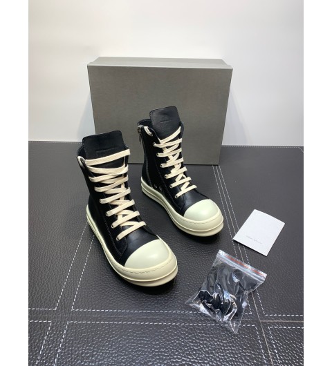 [Rick Owens] 릭 오웬스 라몬즈 레더 LPO 하이탑 스니커즈 -정품급-