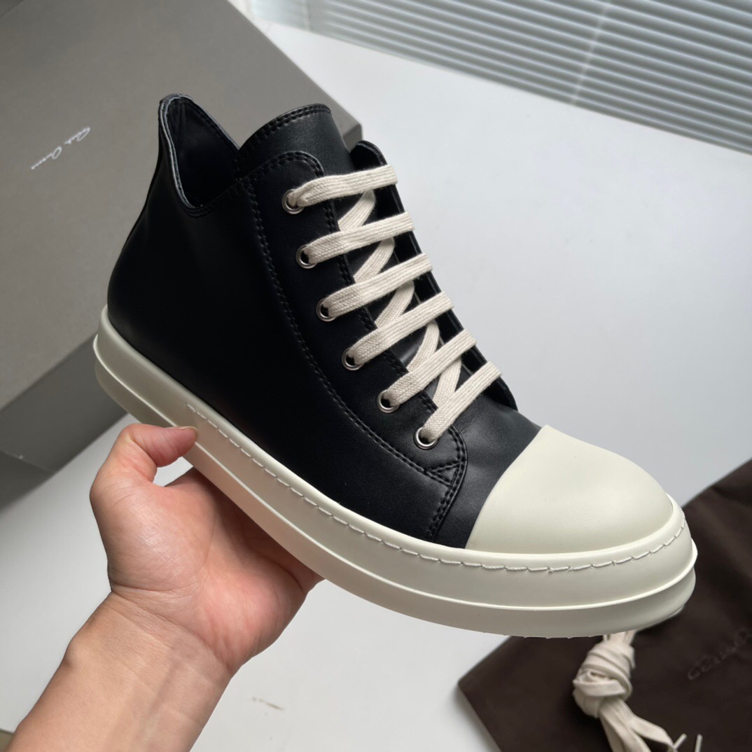 [Rick Owens] 릭 오웬스 라몬즈 레더 로우 스니커즈 (5COLOR)