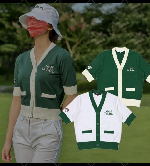 말본 버킷 Golf is Life 골프이즈라이프 가디건 - 2 Color