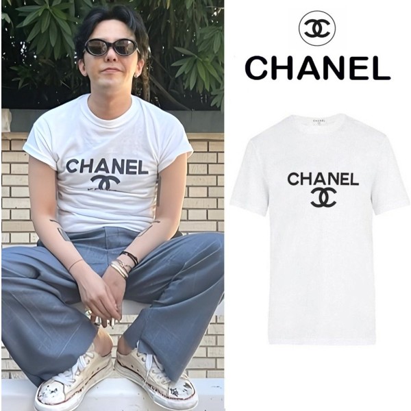 샤넬 CHANEL 클래식 로고 반팔 티셔츠-레플리카 사이트 쇼핑몰