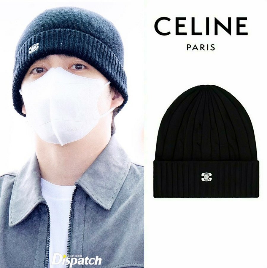 셀린느 트리오페 자수 비니