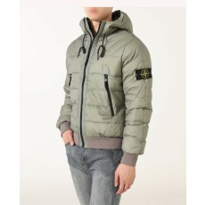 스톤아일랜드 와펜 크링클랩스 가먼트다잉 후드 패딩자켓 - 2 Color