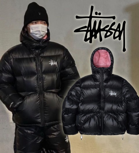 스투시 마이크로 립스탑 이동휘 패딩