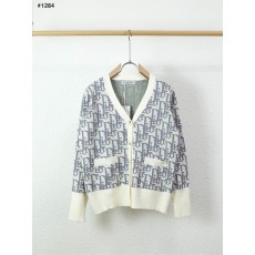 디올 오블리크 패턴 가디건