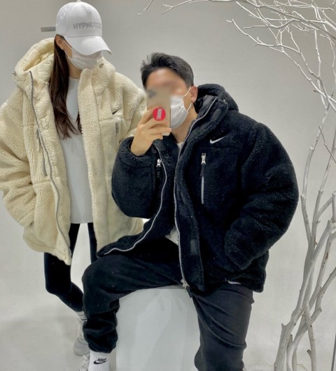 나이키 테디베어 덤블집업 (2color)