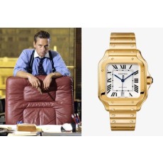 까르띠에 산토스 화이트다이얼 금통 (국내공장 AS가능)