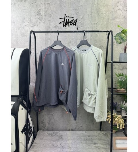 스투시 자수 윈드 맨투맨 2color