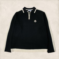 몽클레어 배색 카라 니트 (20229)