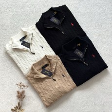 폴로 랄프로렌 코튼 케이블 쿼터 지퍼 니트 (4color)