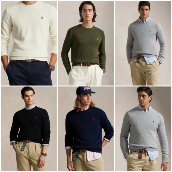 폴로 랄프로렌 코튼 크루넥 니트 (5color)-레플리카 사이트 쇼핑몰