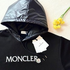 몽클레어 로고 패치 개버딘 나일론 후드