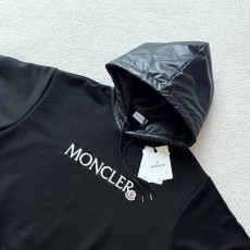 몽클레어 로고 패치 개버딘 나일론 후드