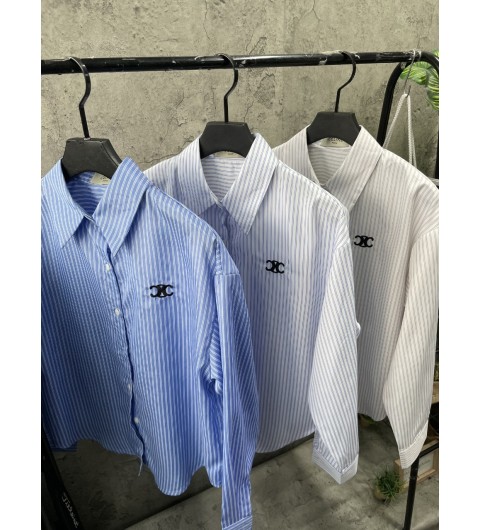 셀린느 자수로고 오버셔츠 (여성용) 3color
