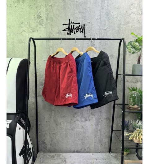 스투시 자수 나일론 하프팬츠 3color