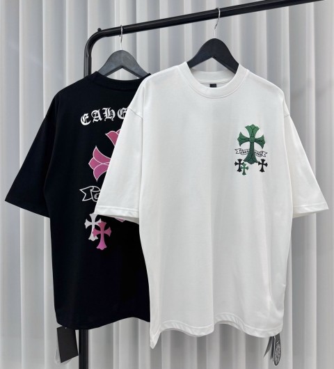 크롬하츠 멀티 엠보 크로스 반팔 티셔츠 (2color)