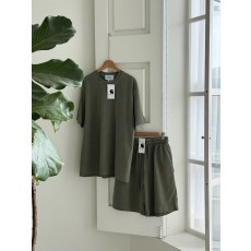 칼하트 워싱 코튼 반팔 반바지 셋업 - 3 Color