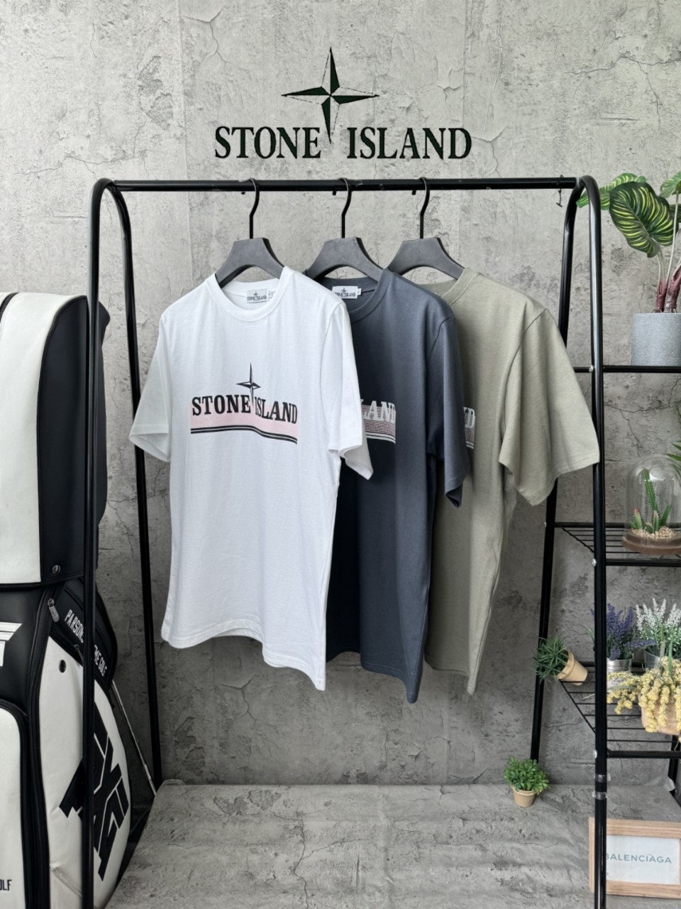 스톤아일랜드 핑키 로고 반팔티 (3color)