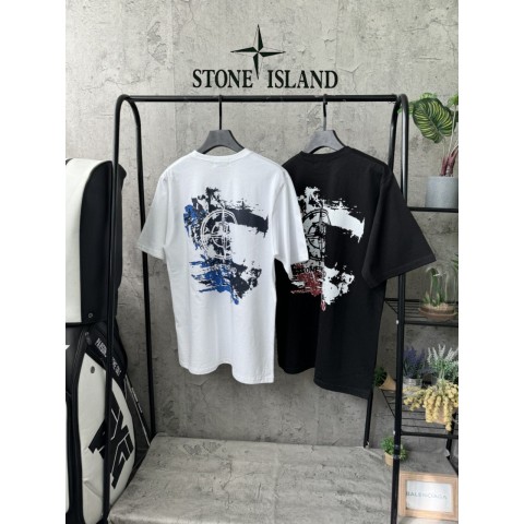 스톤아일랜드 크랙 로고 반팔티 (2color)