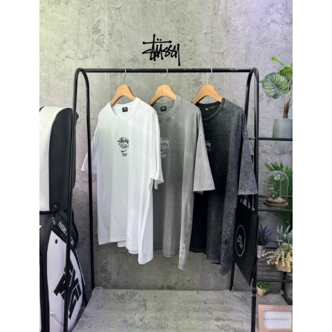스투시 자수로고 피그먼트 반팔티 (3color)