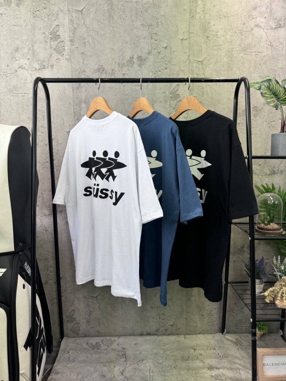 스투시 트리플로고 반팔티 (3color)