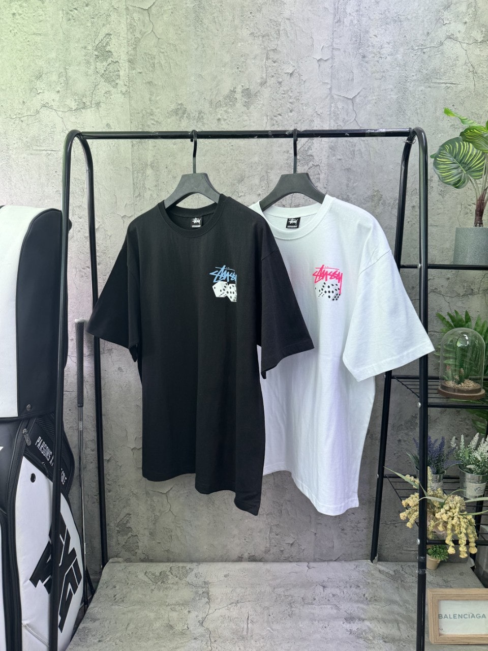 스투시 컬러주사위 반팔티 (2color)