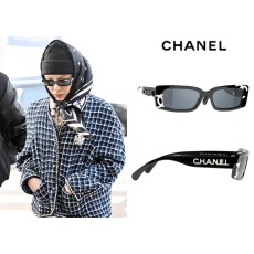 샤넬 아세테이트 CC 선글라스 - 블랙