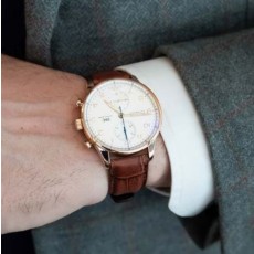 IWC 포르투기저 크로노그래프 브라운 스트랩 (국내공장 AS가능)