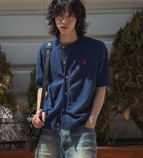 폴로 랄프로렌 부클 헨리넥 반팔가디건 (3color) -20348