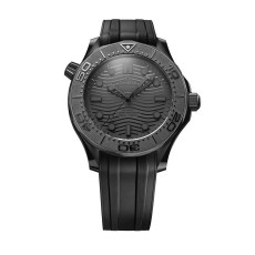 오메가 씨마스터 티타늄 올블랙 우레탄 (국내공장 AS가능)