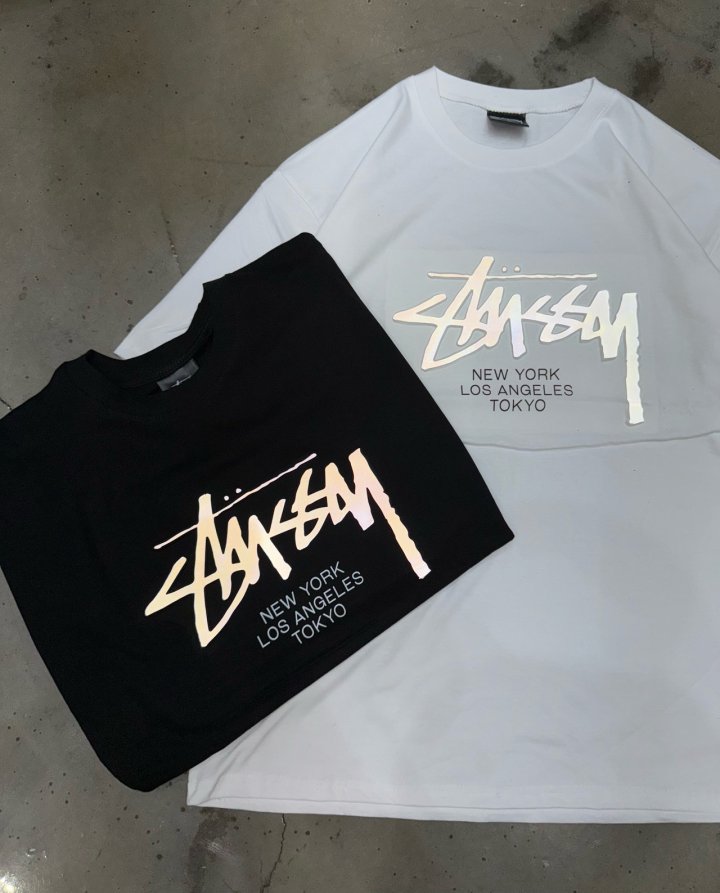 스투시 엠보 스카치 반팔 (2color)