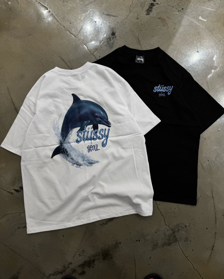 스투시 돌고래 반팔 (2color)