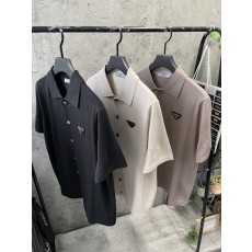 프라다 패치하프 니트 (3color)