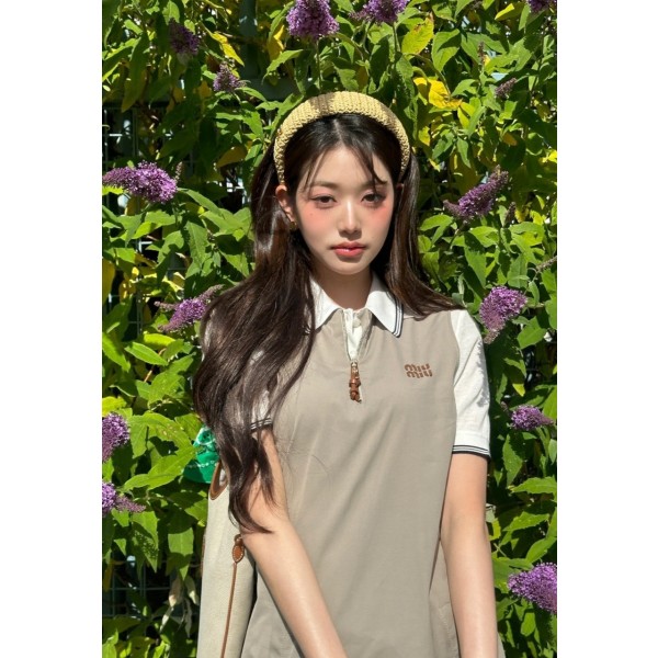 미우미우 여성 장원영 피케 원피스-레플리카 사이트 쇼핑몰