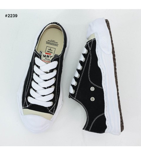 메종 미하라 야스히로 행크 OG 스니커즈 - 블랙