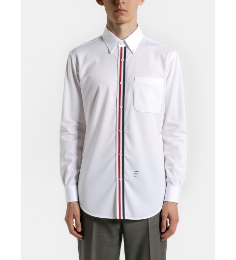톰브라운 앞 라인 버튼 다운 옥스포드 셔츠