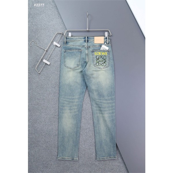 로에베 아나그램 백포켓 원싱 데님 청바지-레플리카 사이트 쇼핑몰