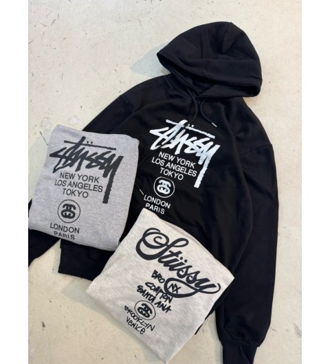 *기획특가* 스투시 월드투어 후드 (3color)