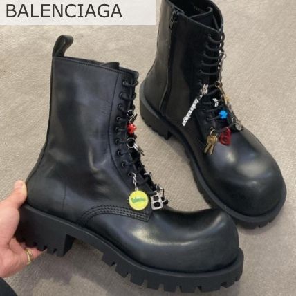 발렌시아가 허머 레이스업 부티 블랙