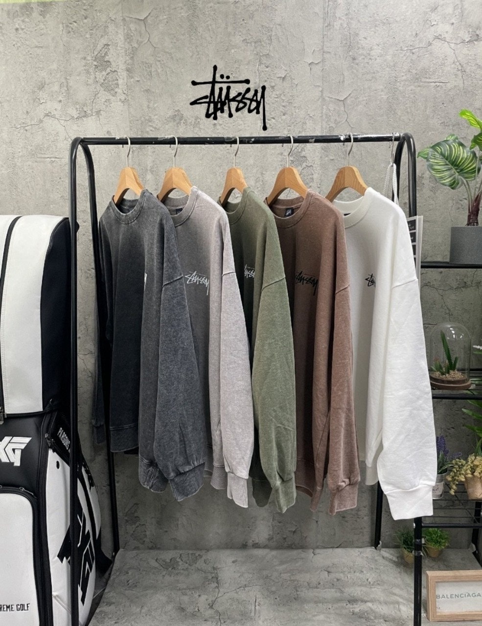 스투시 피그먼트 맨투맨1 (5color)