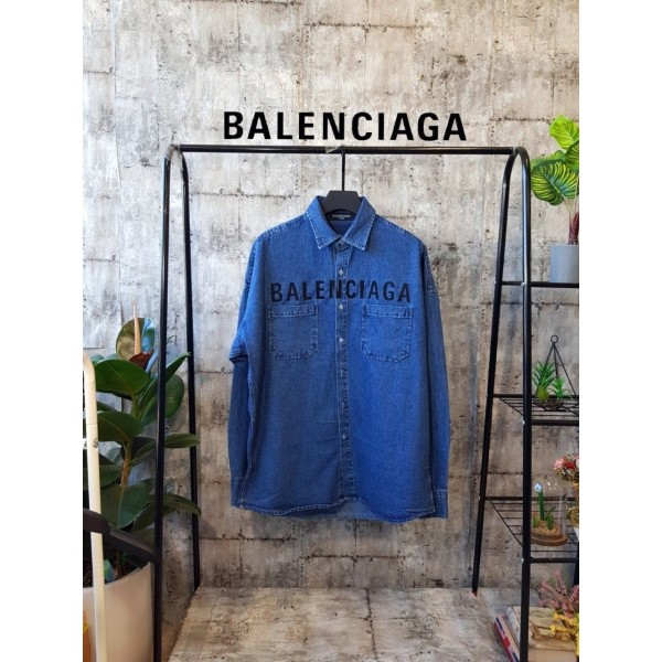 발렌시아가 데님 자수셔츠 (2color)-레플리카 사이트 쇼핑몰